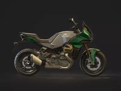 Base model Moto Guzzi V100 2023 3D model