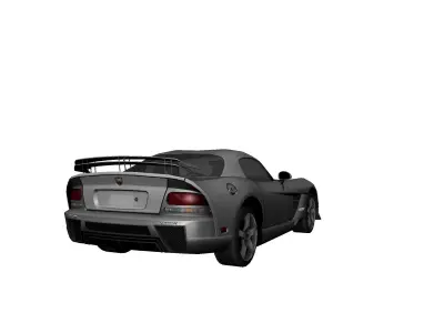 DODGE VIPER SRT 10 Upgraded Low-poly 3D model