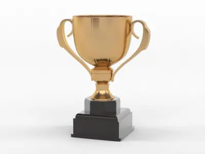 Trophy Cups 3D model 12