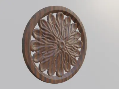 Flower Mandala  Decor 3D print model