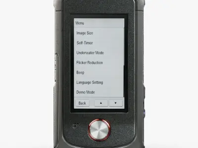 Sony MHS-TS22 Bloggie Sport Red pocket camcorder Low-poly 3D model