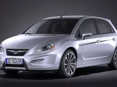 Generic Average Hatchback 2015 VRAY 3D model