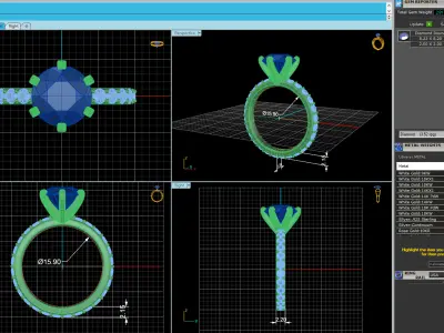 Wedding Ring V2 3D print model