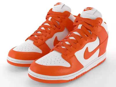 Nike Dunk High PBR Low-poly 3D model