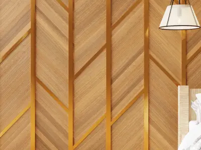 Wall wood V25 for your interior wall wood 3D model