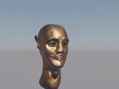 Head sculpture Free 3D model