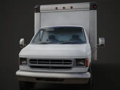 truck van Low-poly 3D model