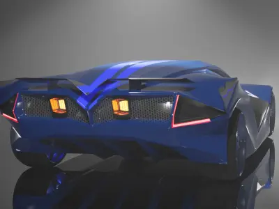 sport car model 3D model