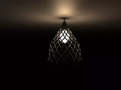 SIMPLE CROSS LINE LAMP 3D model