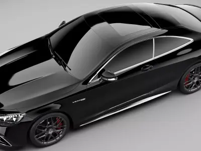 Mercedes-Benz AMG S63 Coupe 4MATIC Plus With HQ Interior 3D model