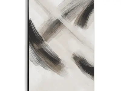 Plaster Two Photo Frame 434 Low-poly 3D model