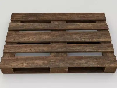 Euro Pallet Low-poly 3D model