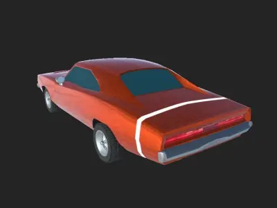 CHARGER REPLICA Low-poly 3D model