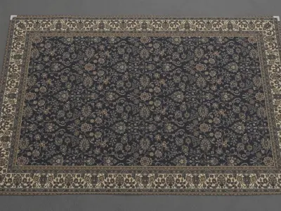 Carpet D 3D model Low-poly 3D model