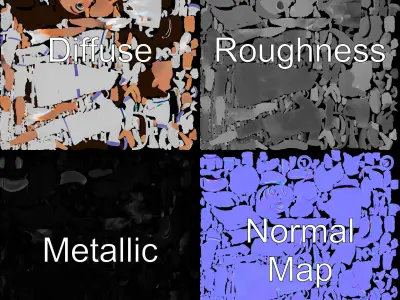 Friendly Cartoon Nurse Character D Model  Fully Low-poly 3D model