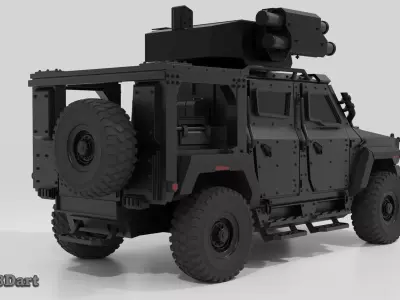 Inguar Defence Concept - 3D Printable Model 3D print model