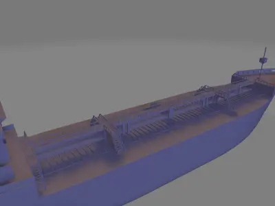 Tanker ship miniature 3D print model