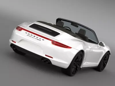 Porsche 911 Carrera 4 GTS Cabriolet 991 2015 3D model