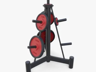 Disk rack v2 3D model