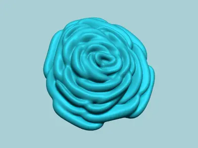 Flower Fill Rose Mold - Artificial EVA Molding 3D print model