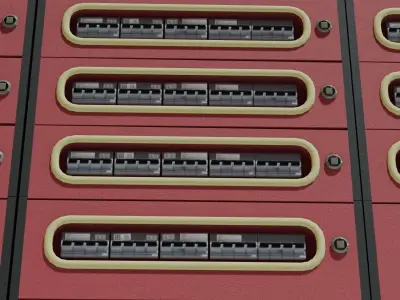 Fuse Box 3D model Low-poly 3D model