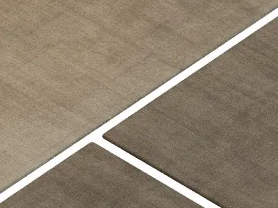 Carpet set 22 - Plain Brown Wool Rug - 6K 3D model
