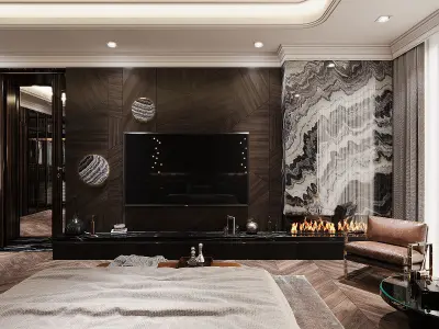 Master bedroom 3D model