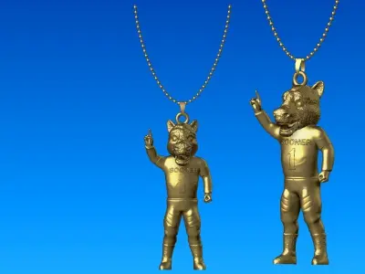 NCAA - Necklaces Oklahoma Sooners - Hanging Figurine - 3D print 3D print model