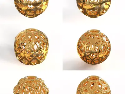 Spherical beads 3D print model buy