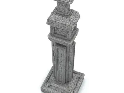 Sci Fi Shapes - Dystopia Building 3 Low-poly 3D model