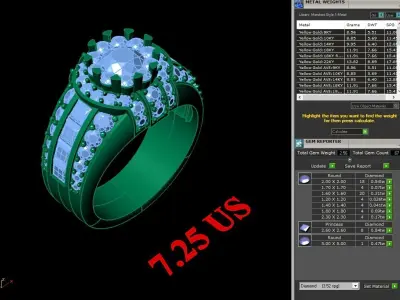 Luxury Men Rings Designs 5MR002 3D print model