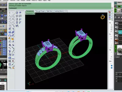 Rings 3D print model 20