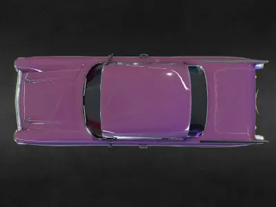 Chevrolet 1957 Lowpoly Low-poly 3D model