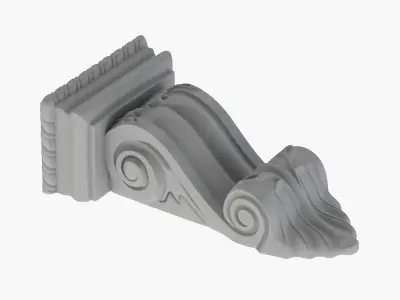 Scroll Corbel 45 3D model