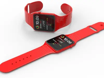 SMART WATCH -RED 3D model