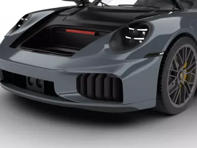 Porsche 911 Carrera Turbo S 2026 HQ 3d model 3D model