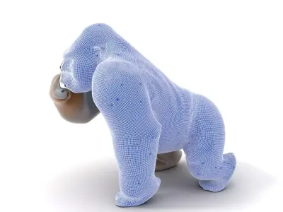 Realistic Gorilla model pack Low-poly 3D model