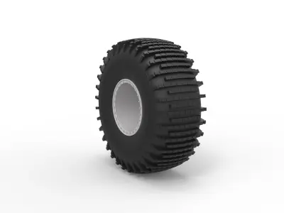 Offroad wheel 38 Scale 1 to 20 3D print model