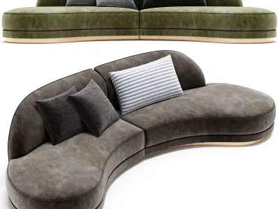 PRESTIGE Modular Sofa By Sicis 3D model