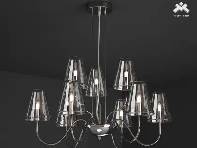 Silba Chandelier 9L 3D model