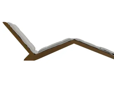 Folded Chaise Lounge 3D model