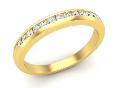 AV 648 Diamonds Wedding Ring 3D print model