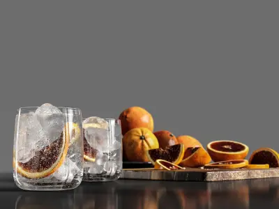 Blood oranges 3D model