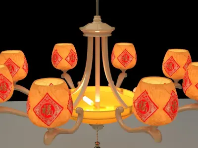 Chinese  lantern  3D model buy