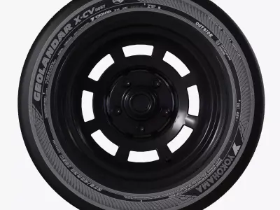 Yokohama Wheel - Bluearth Van RY55 - Geolandar Low-poly 3D model