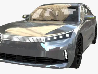 Electric Station Wagon 3D model