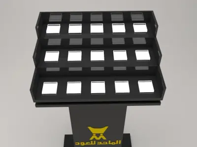 display stand 2 all perfume model are included  3D model