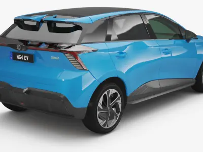 2024 MG 4 EV With Interior 3D model