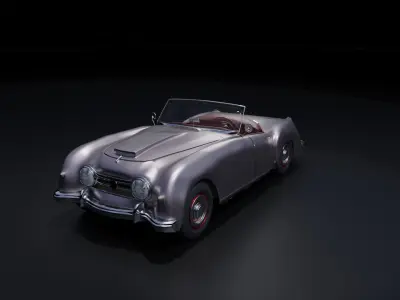 Vintage Car Concept Free 3D model
