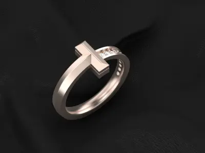 tiffany ring 3D print model